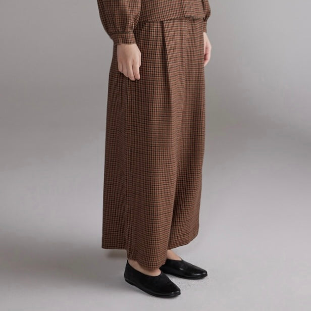 Amente- Wool Plaid Pants