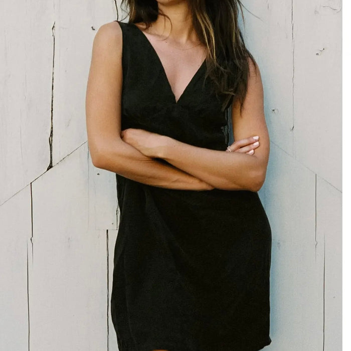 LA Relaxed- Cupro V Dress