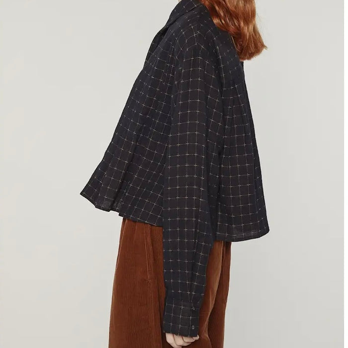 A Mente- Cotton Pleated Blouse