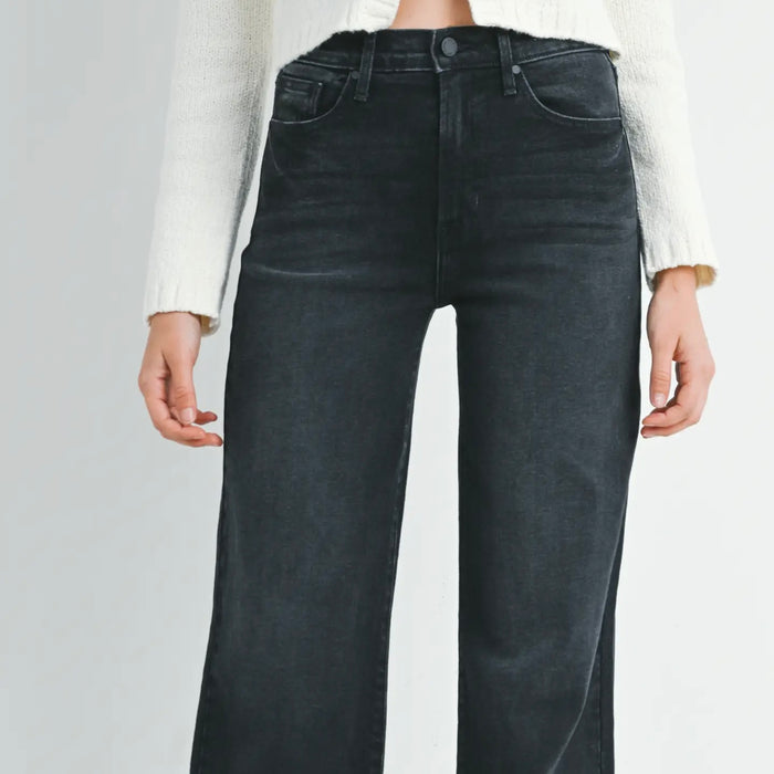 Just Black Denim- Palazzo Jean /Washed Black