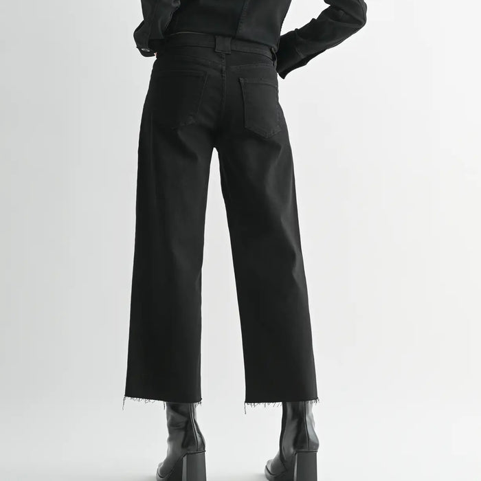 Just Black Denim- Petite Palazzo / Black