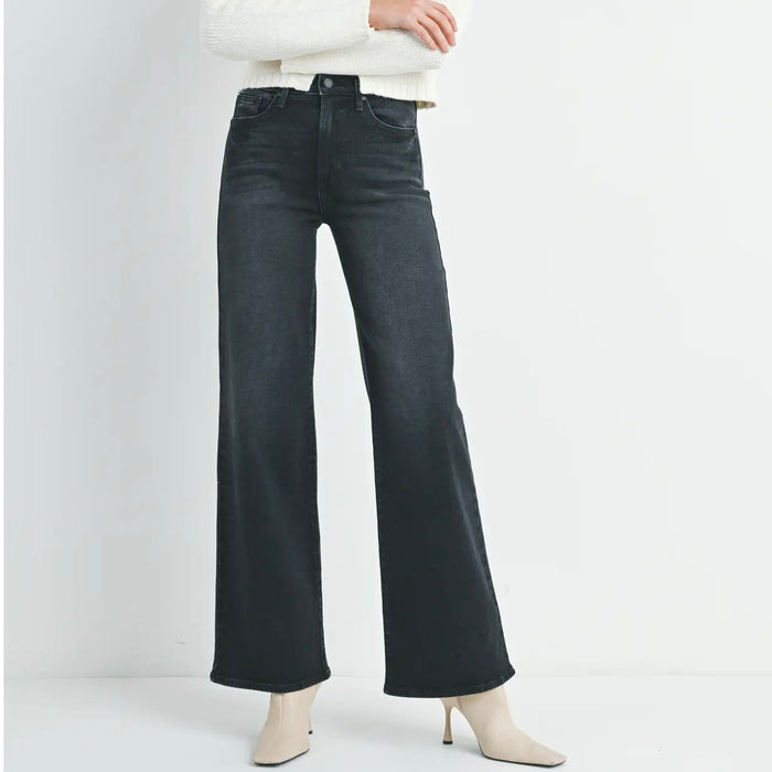 Just Black Denim- Palazzo Jean /Washed Black