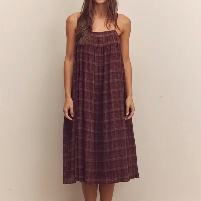 A Mente- Pleated Knee Cami Dress