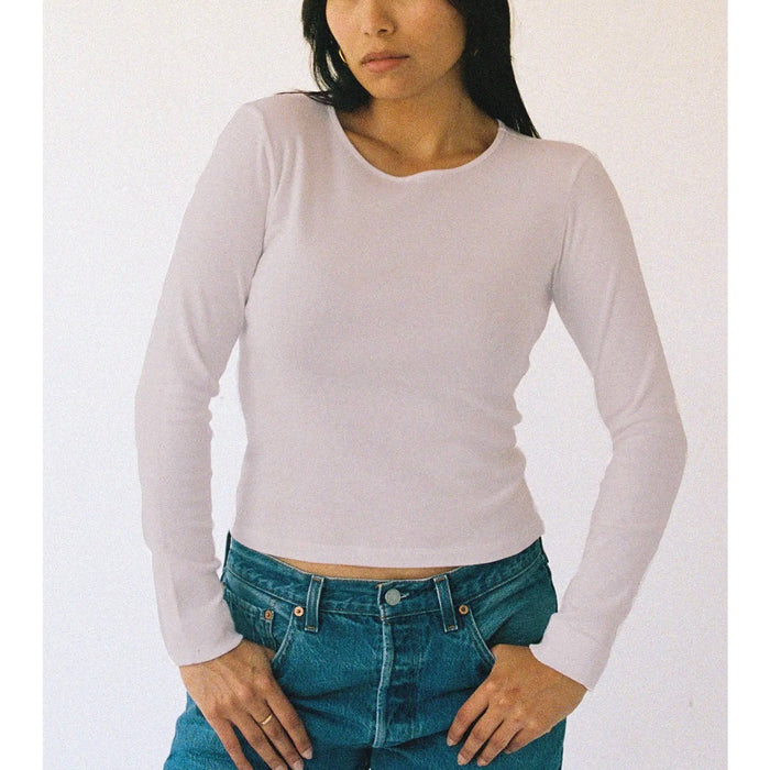 La Relaxed-Long Sleeve Bebe Tee