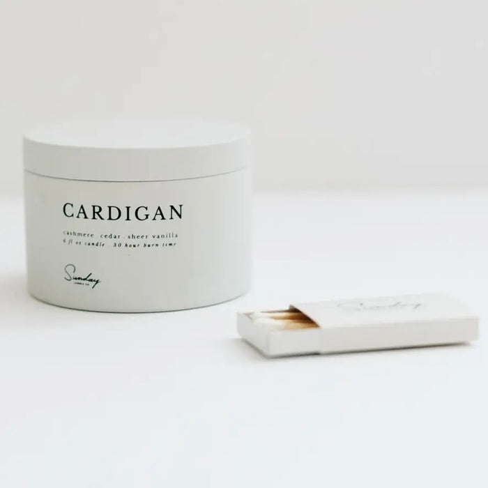 Sunday Candle Co- Cardigan Travel 6oz.