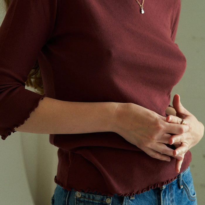LA Relaxed-Ballet Pointelle Tee