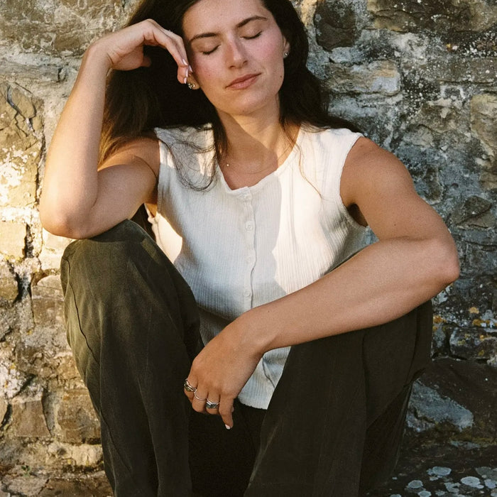 LA Relaxed-Pointelle Shell