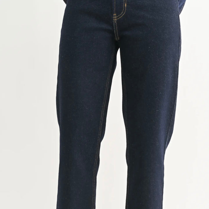 Just Black Denim- Clean Mid Rise Straight