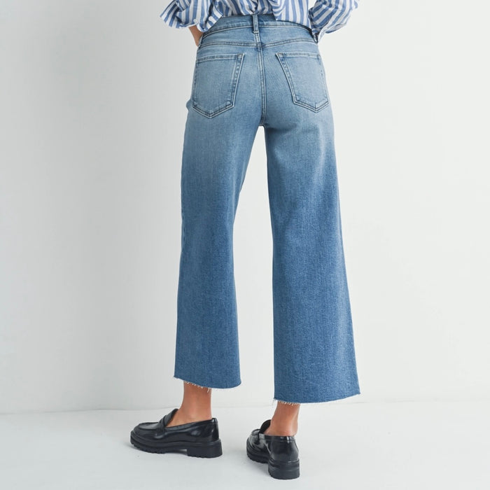 Just Black Denim- Scissor Cut Wide Leg (medium wash)