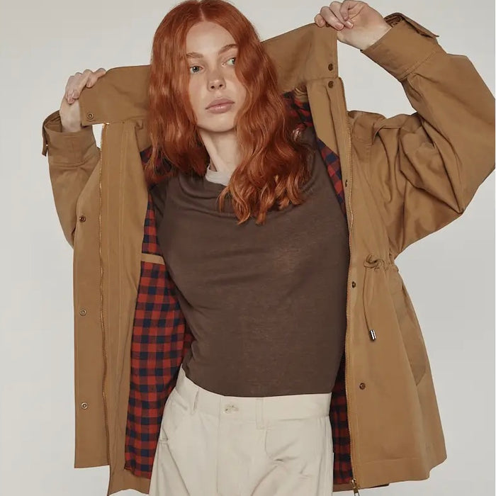 A mente- Tie Waist Utility Jacket
