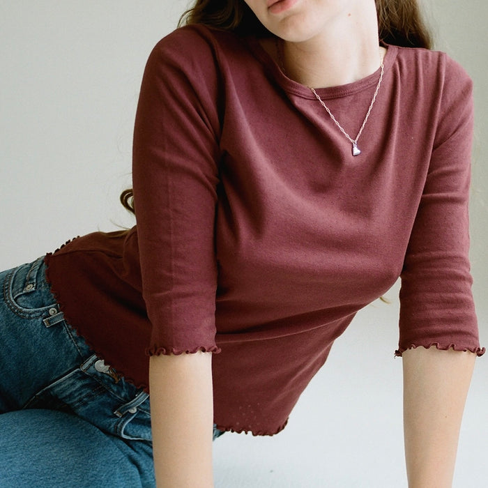 LA Relaxed-Ballet Pointelle Tee