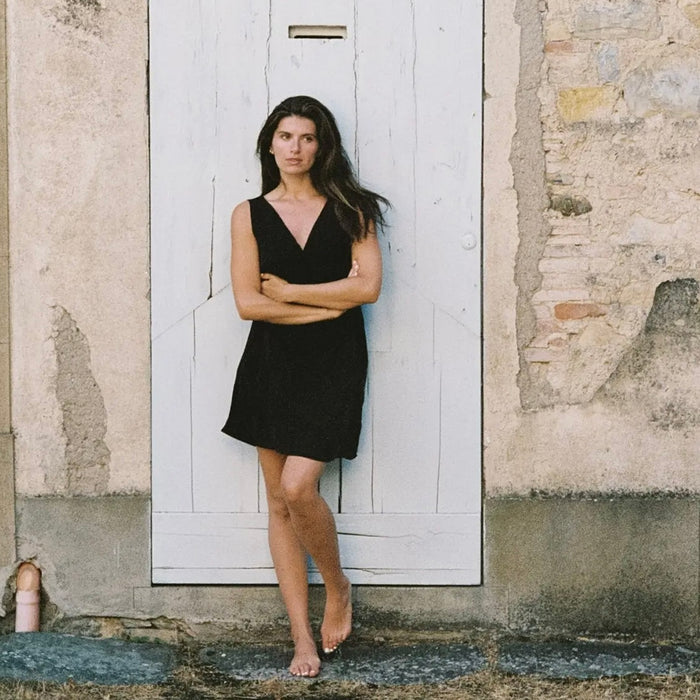 LA Relaxed- Cupro V Dress