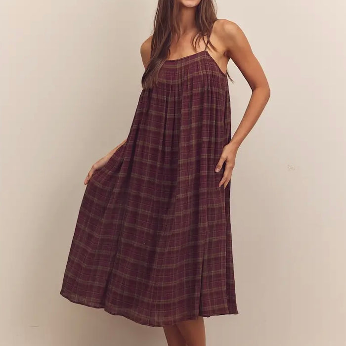 A Mente- Pleated Knee Cami Dress