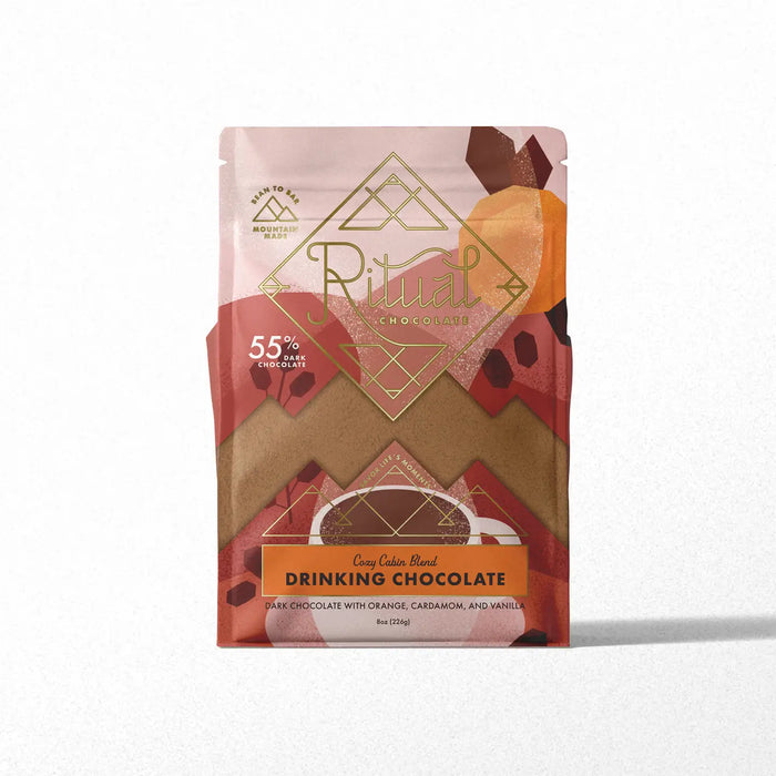 Ritual Chocolate- Cozy Cabin Blend Drinking Chocolate, 55%