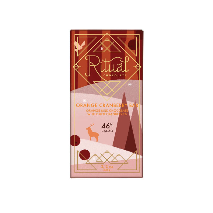 Ritual Chocolate- Cranberry Orange Milk Chocolate Bar