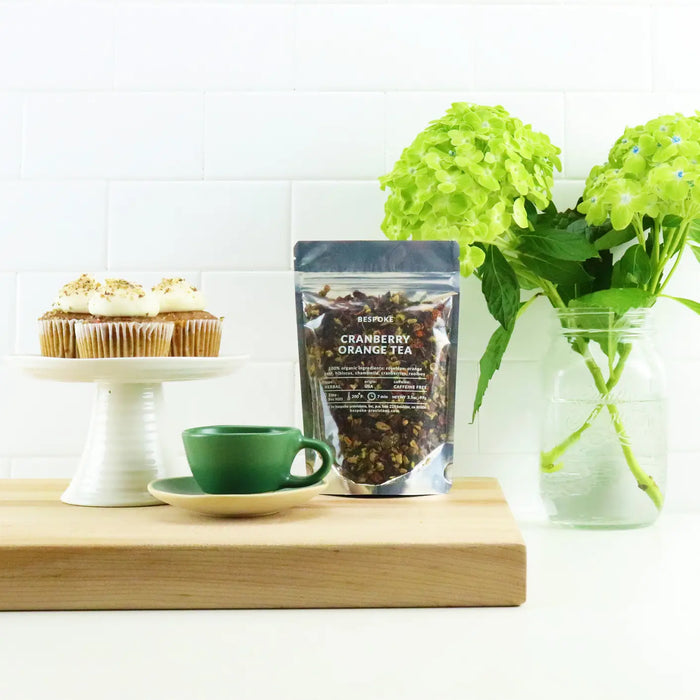 Bespoke Provisions- Cranberry Orange Herbal Tea - Organic Premium Loose Leaf