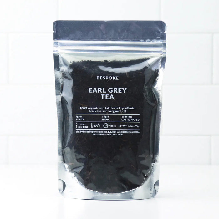 Bespoke Provisions- Earl Grey Black Tea - Organic Premium Loose Leaf - 3.5oz