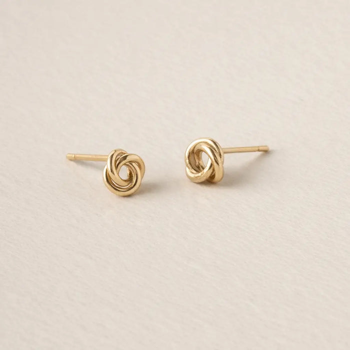 Sheena Marshall Jewelry- Petite Knot Studs | Gold Fill