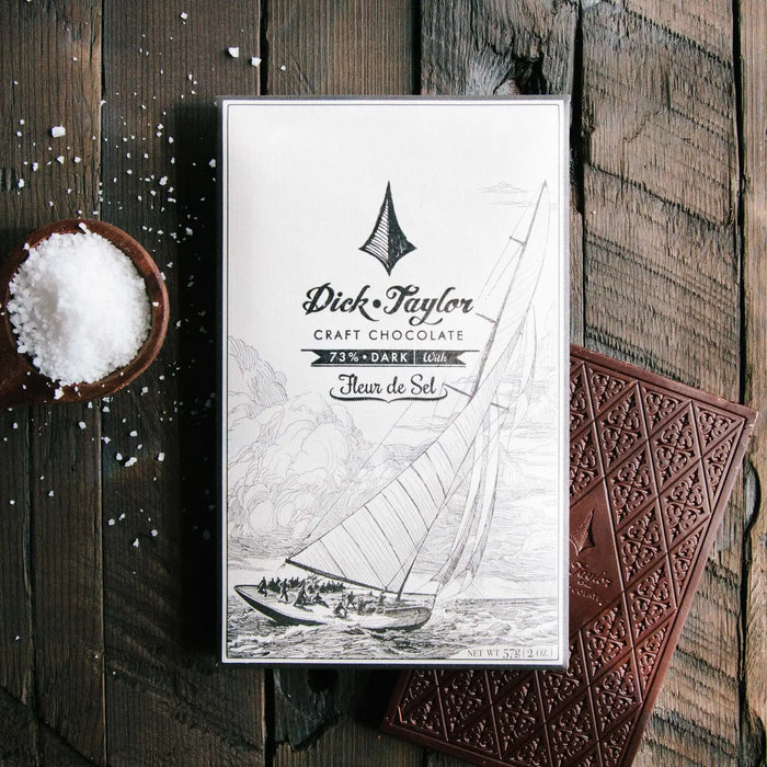 Dick Taylor Chocolate- Fleur De Sel 73% Dark Chocolate