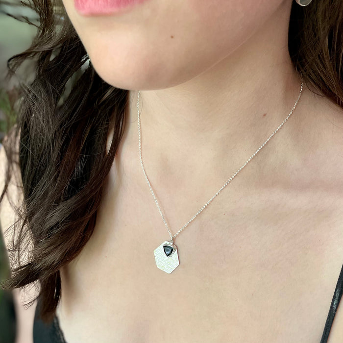 Sterling + Onyx Necklace