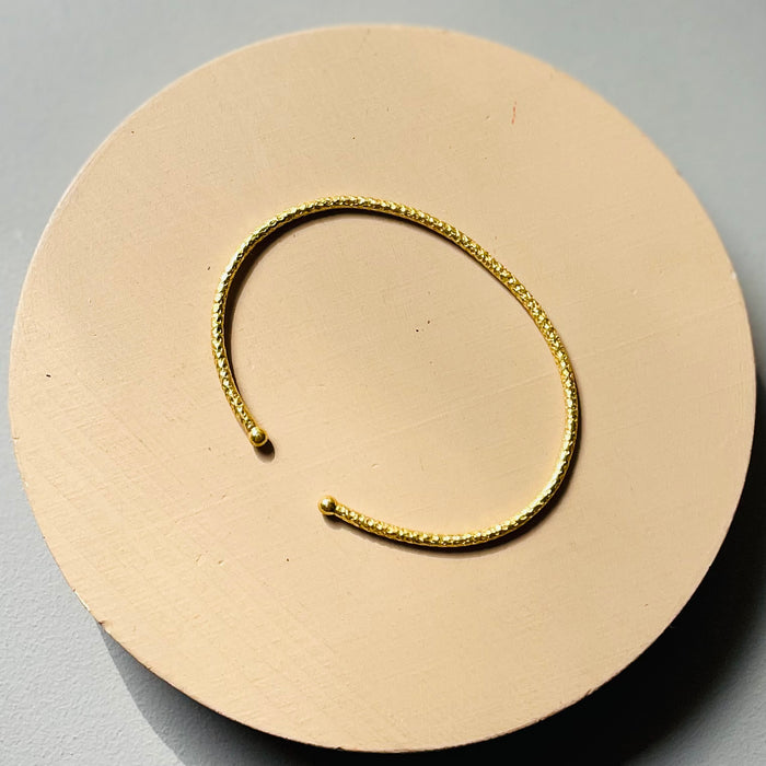Simple Textured Open Bangle