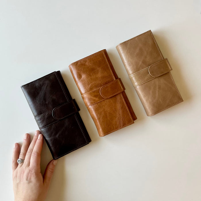 TRI Fold leather Wallet