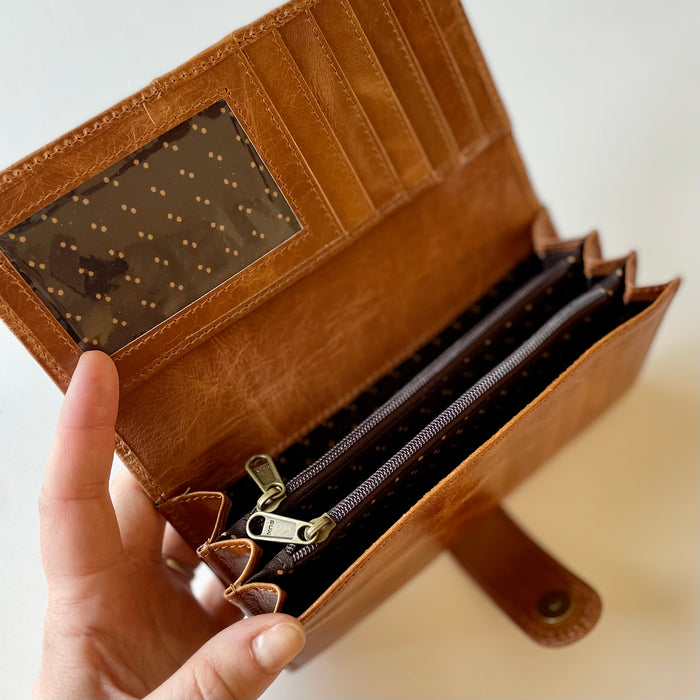 TRI Fold leather Wallet