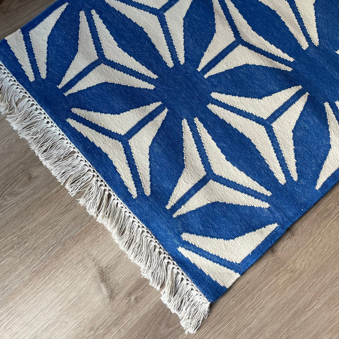 Blue Flat-weave Rug